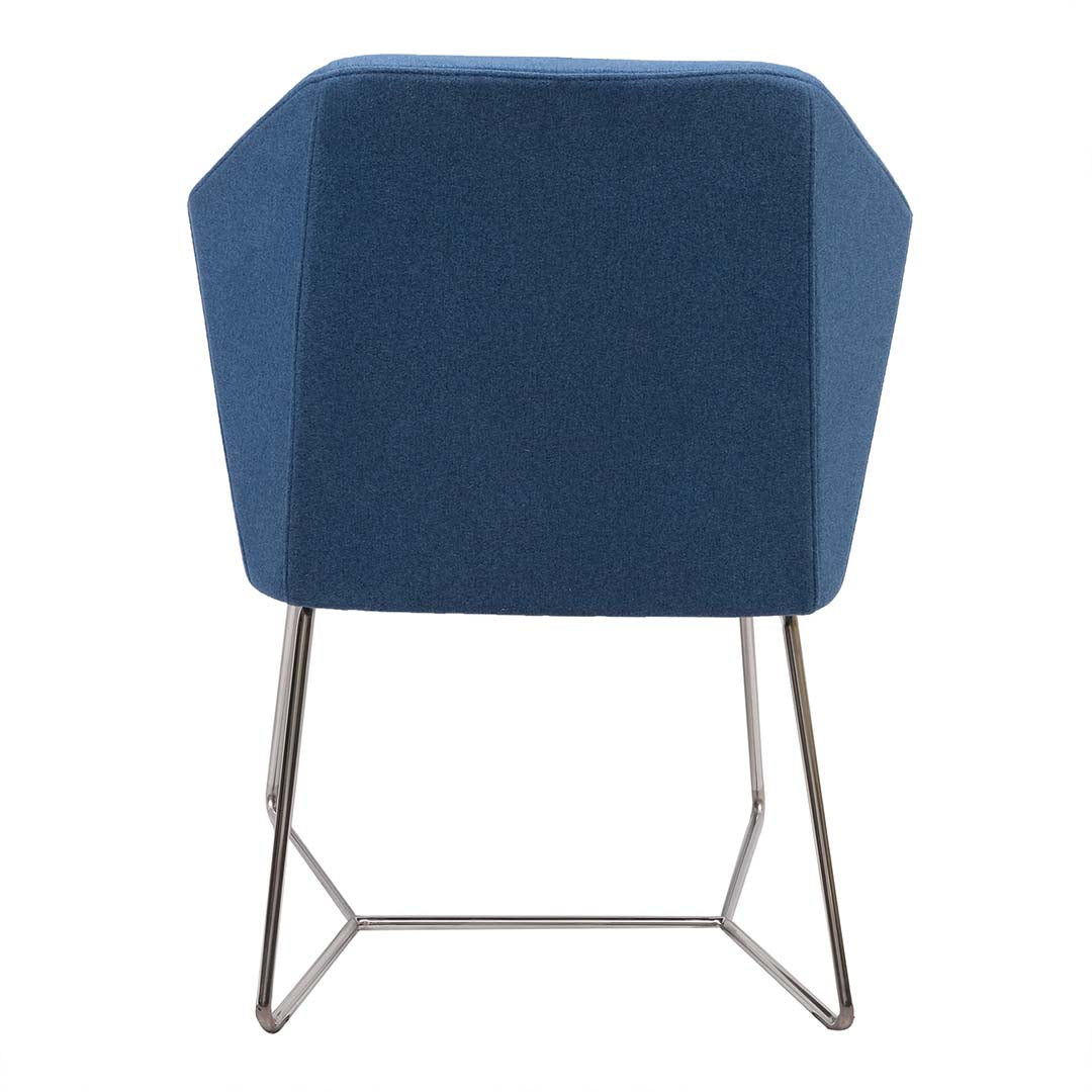 Ergonomic Cushion Dining Chair With Stainless Steel Leg-GCC Home Center