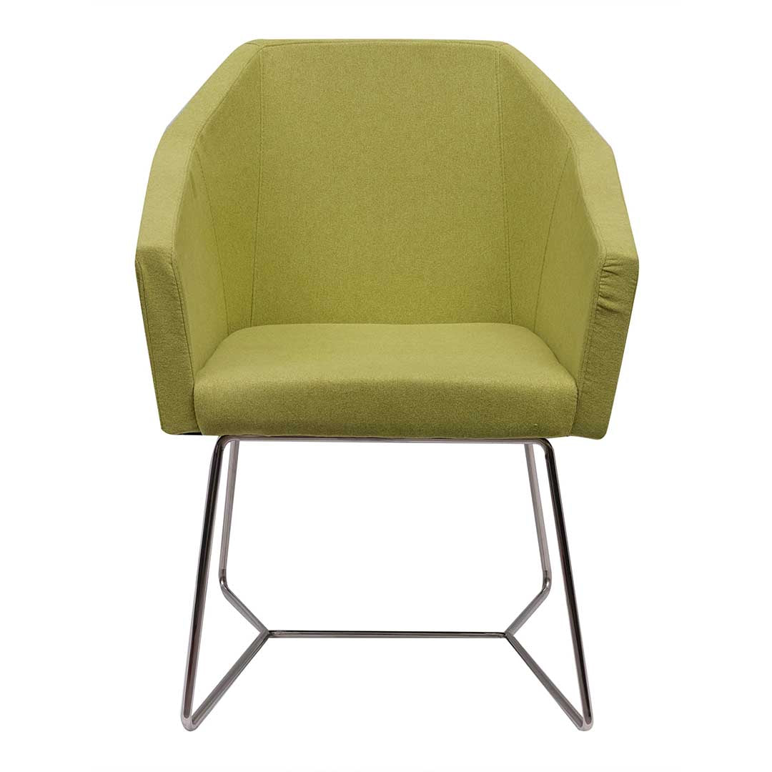 Ergonomic Cushion Dining Chair With Stainless Steel Leg-GCC Home Center