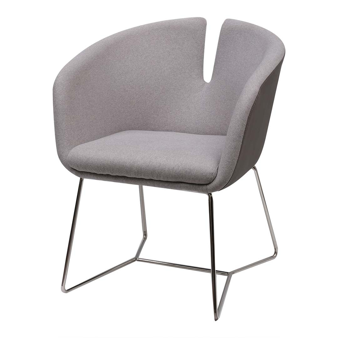 Ergonomic Design Cushion Dining Chair With Stainless Steel Legs-GCC Home Center