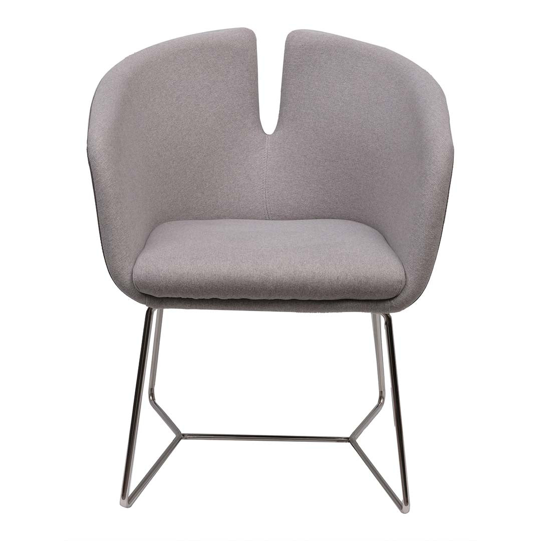 Ergonomic Design Cushion Dining Chair With Stainless Steel Legs-GCC Home Center