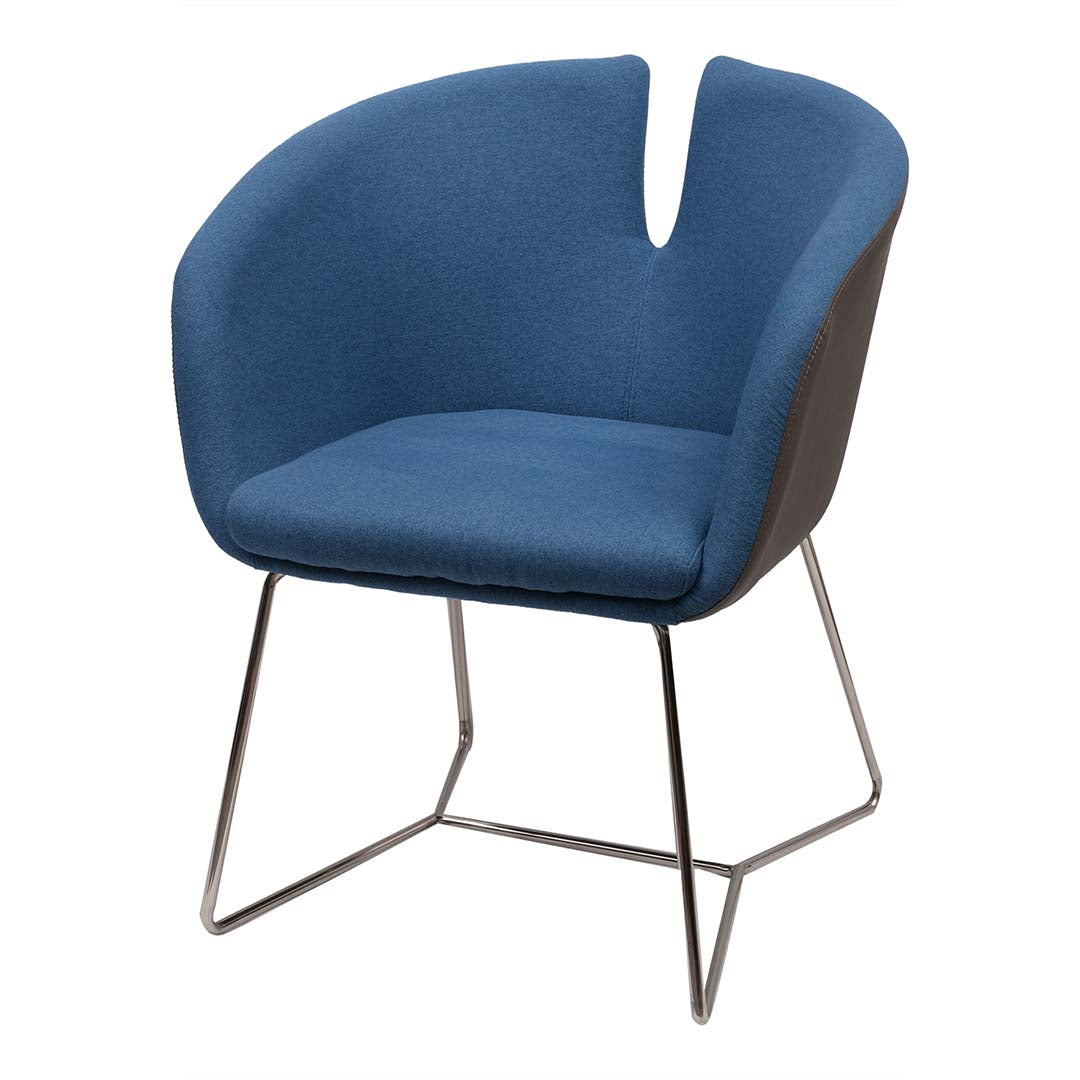 Ergonomic Design Cushion Dining Chair With Stainless Steel Legs-GCC Home Center