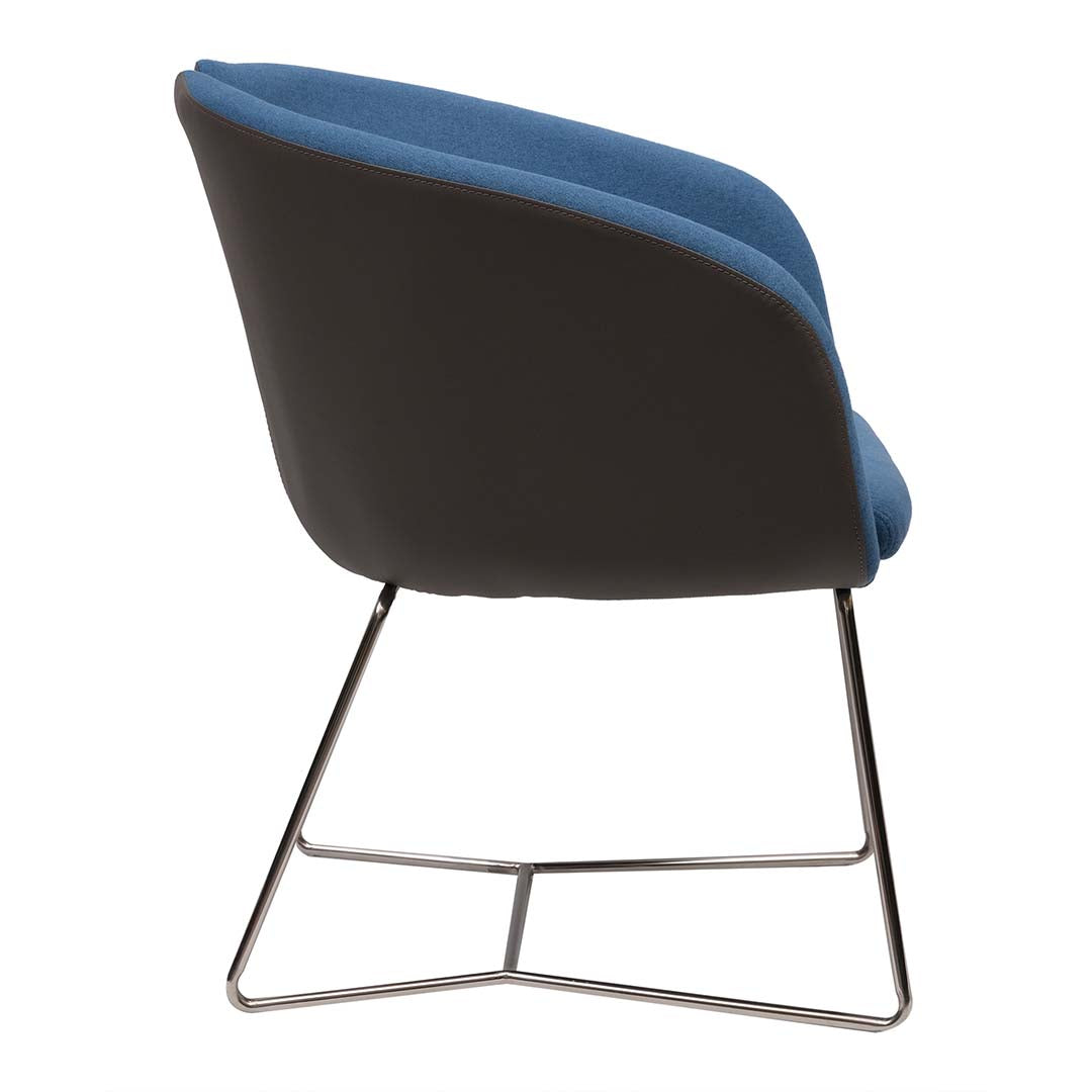 Ergonomic Design Cushion Dining Chair With Stainless Steel Legs-GCC Home Center