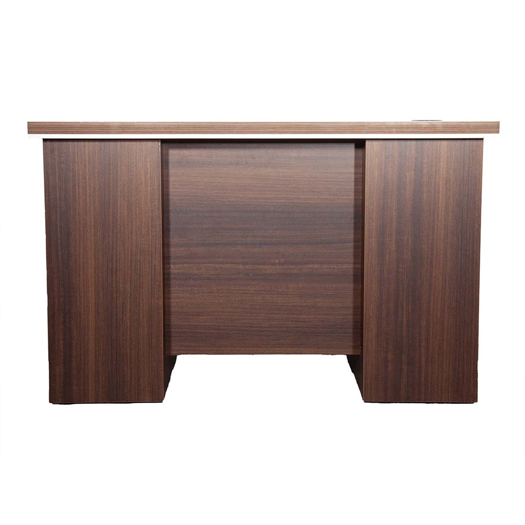 Modern Office Table with Attached Drawers, For Both Office And Home - Brown-GCC Home Center