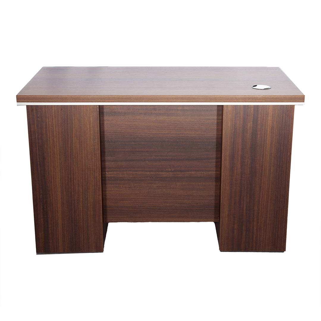 Modern Office Table with Attached Drawers, For Both Office And Home - Brown-GCC Home Center