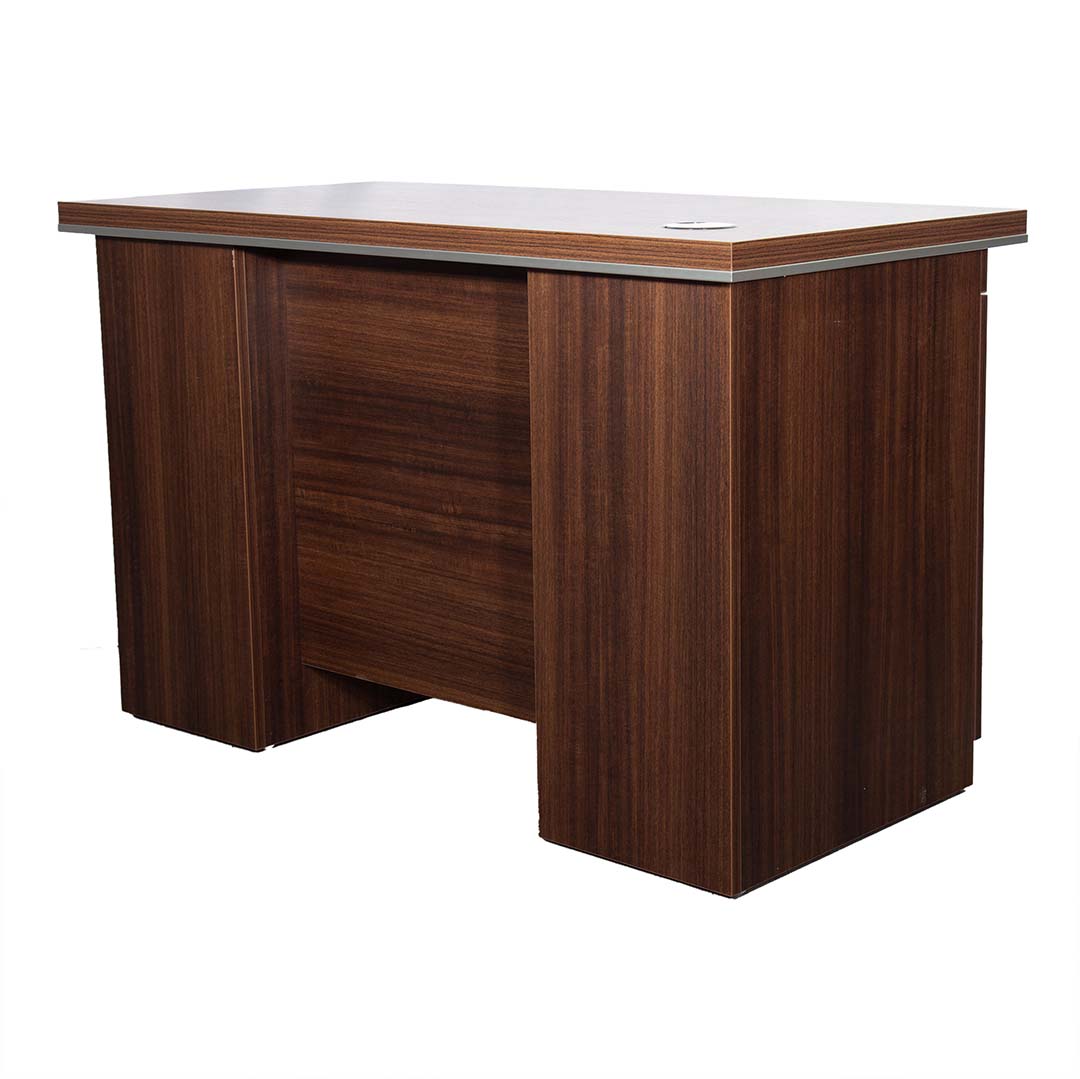 Modern Office Table with Attached Drawers, For Both Office And Home - Brown-GCC Home Center