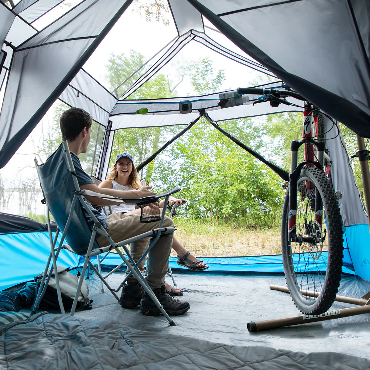 Core 9 Person Lighted Instant Cabin Tent – 14' x 9'