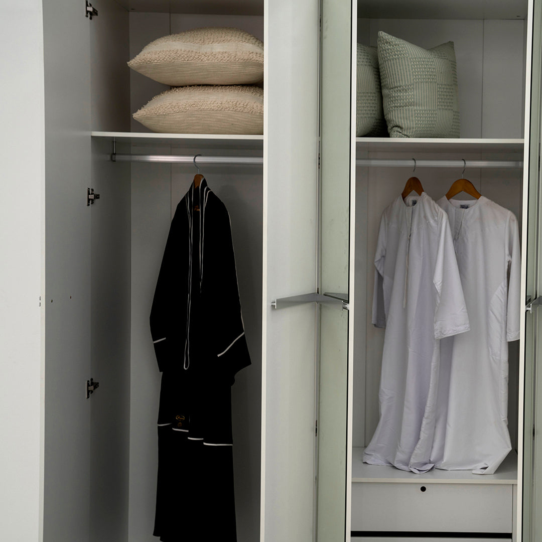 6 Door Wardrobe - White
