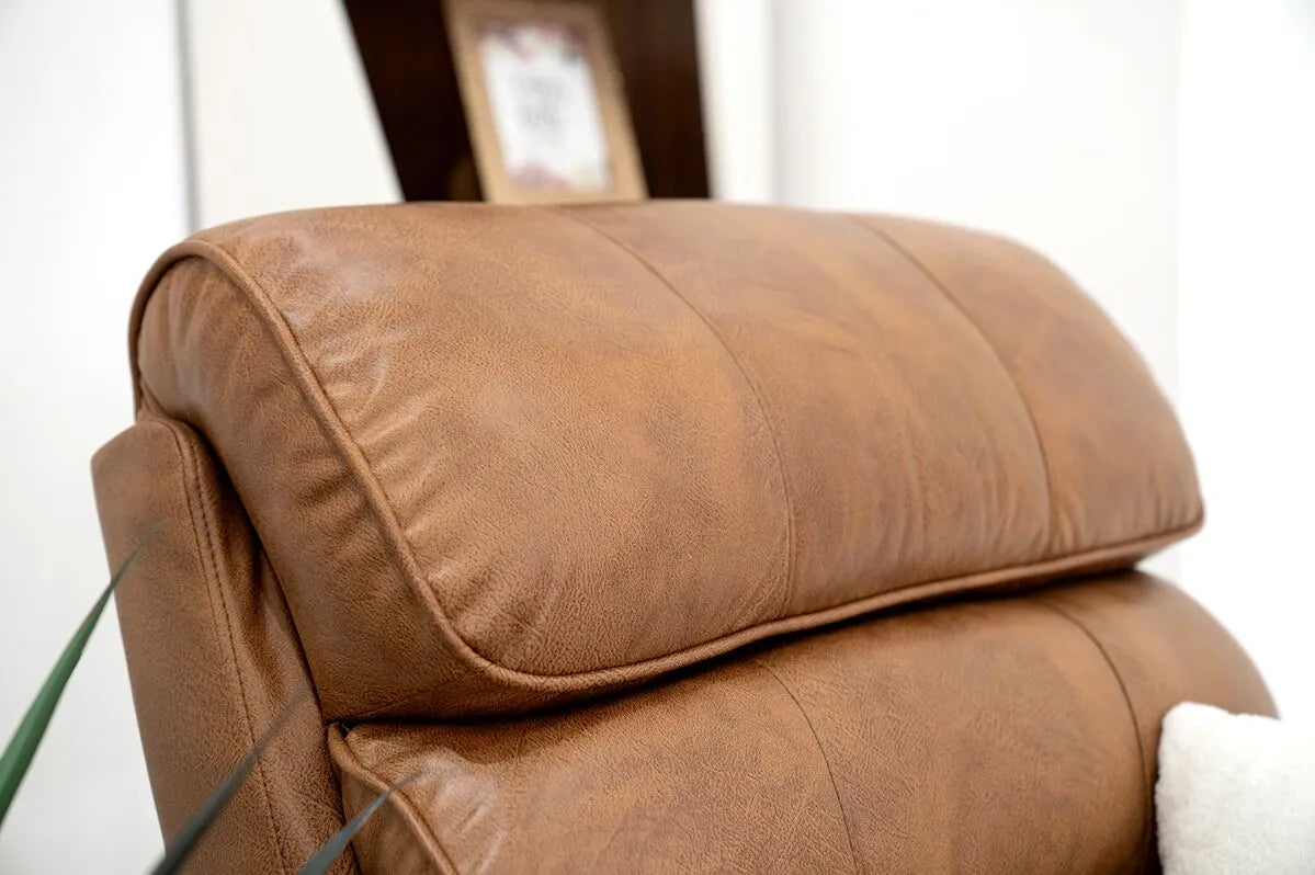 Recliner Sofa – Single Seater Fabric Recliner with Metal & Wood Frame | Soft Cushion Seating