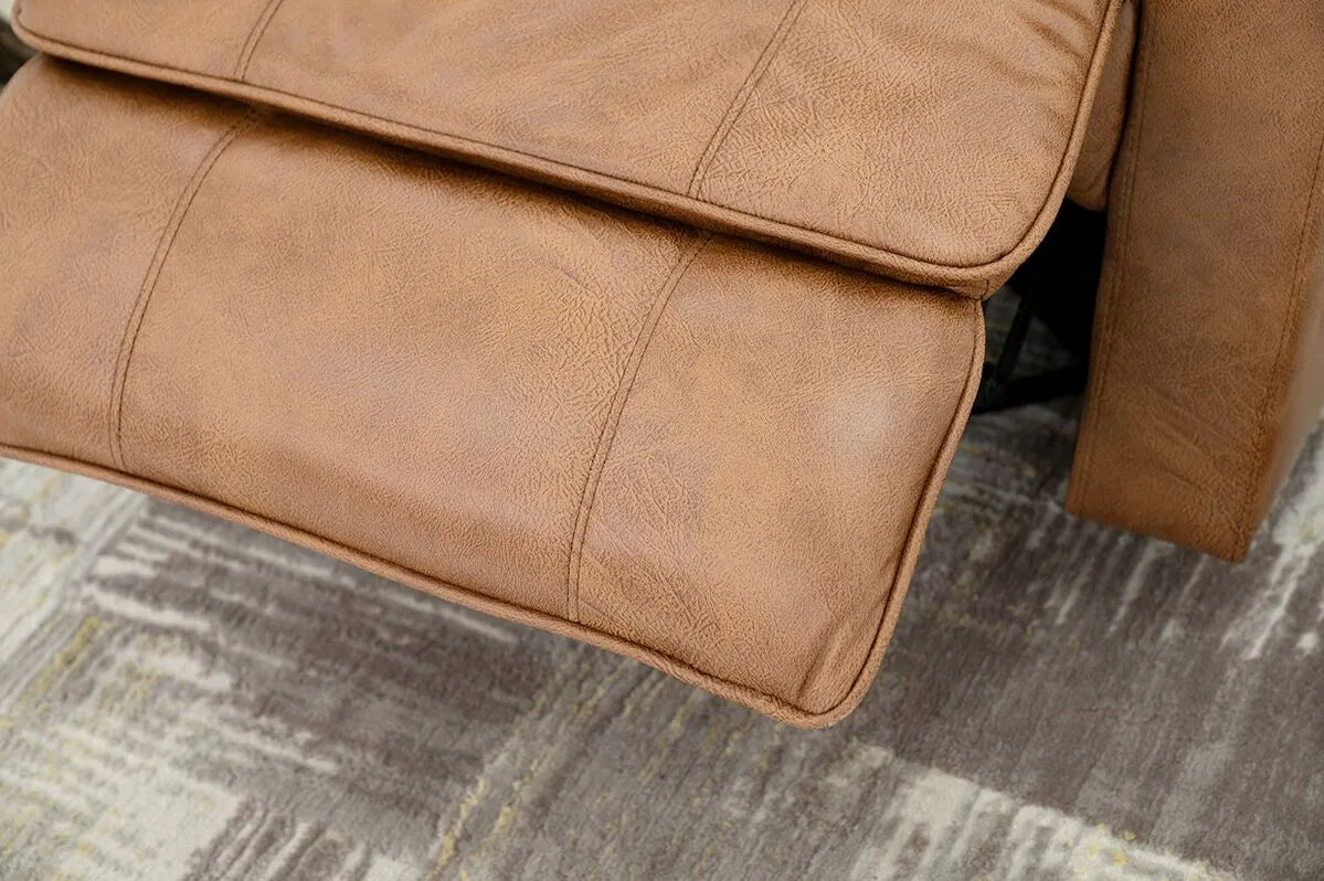 Recliner Sofa – Single Seater Fabric Recliner with Metal & Wood Frame | Soft Cushion Seating