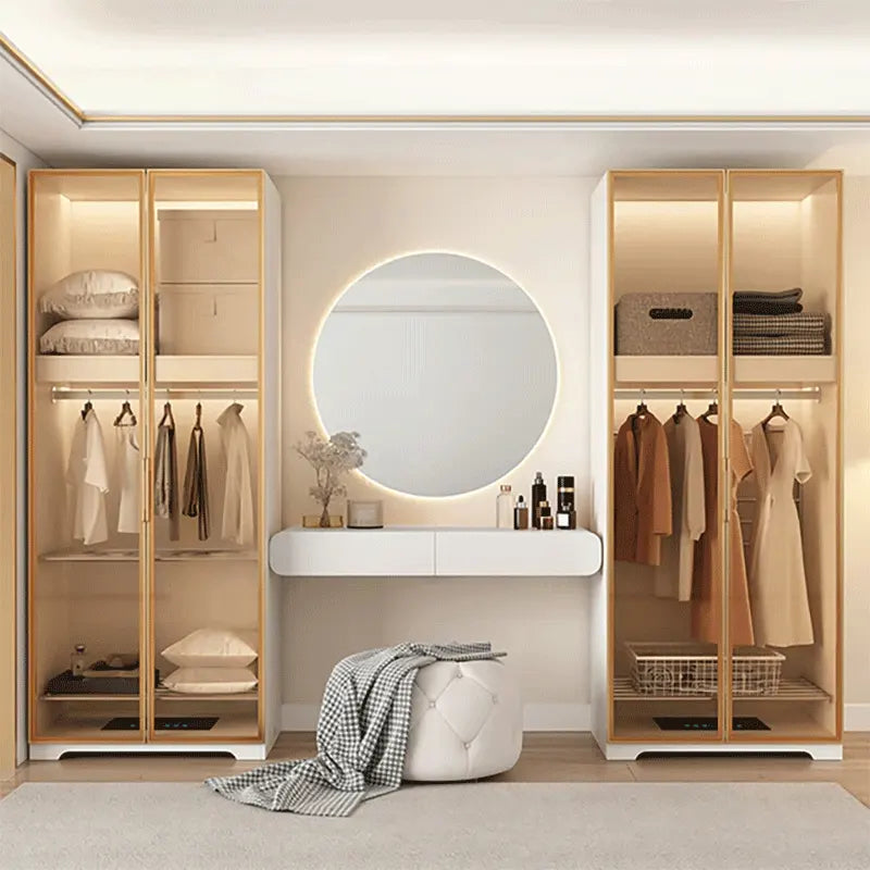 Makeup Vanity With Mirror and Pouf-GCC Home Center