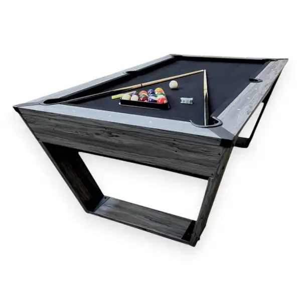 7FT Black Pool Table NEPTUNE with Accessories – Modern Design