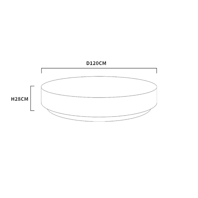 Nikita Coffee Table – White Fiberglass