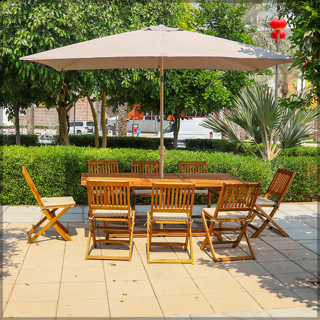 9 Pcs Dining Table Set, Outdoor/Indoor Set-GCC Home Center