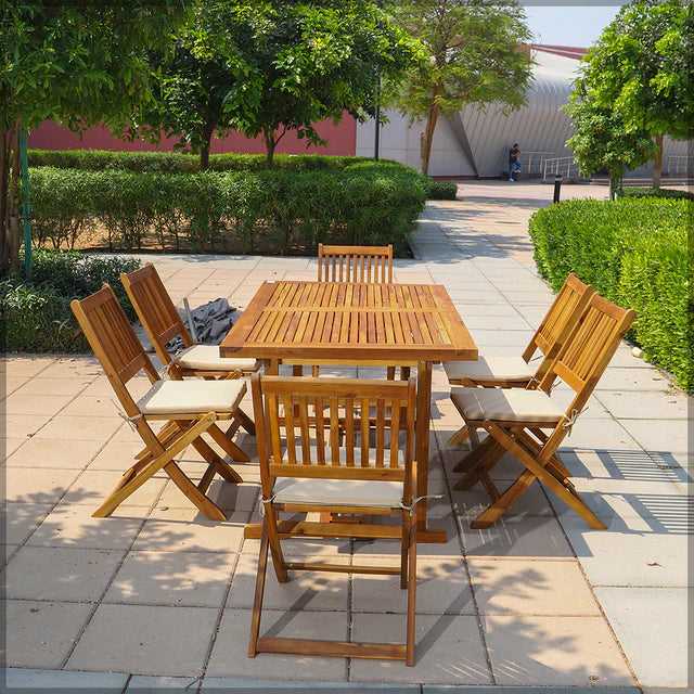 9 Pcs Dining Table Set, Outdoor/Indoor Set-GCC Home Center