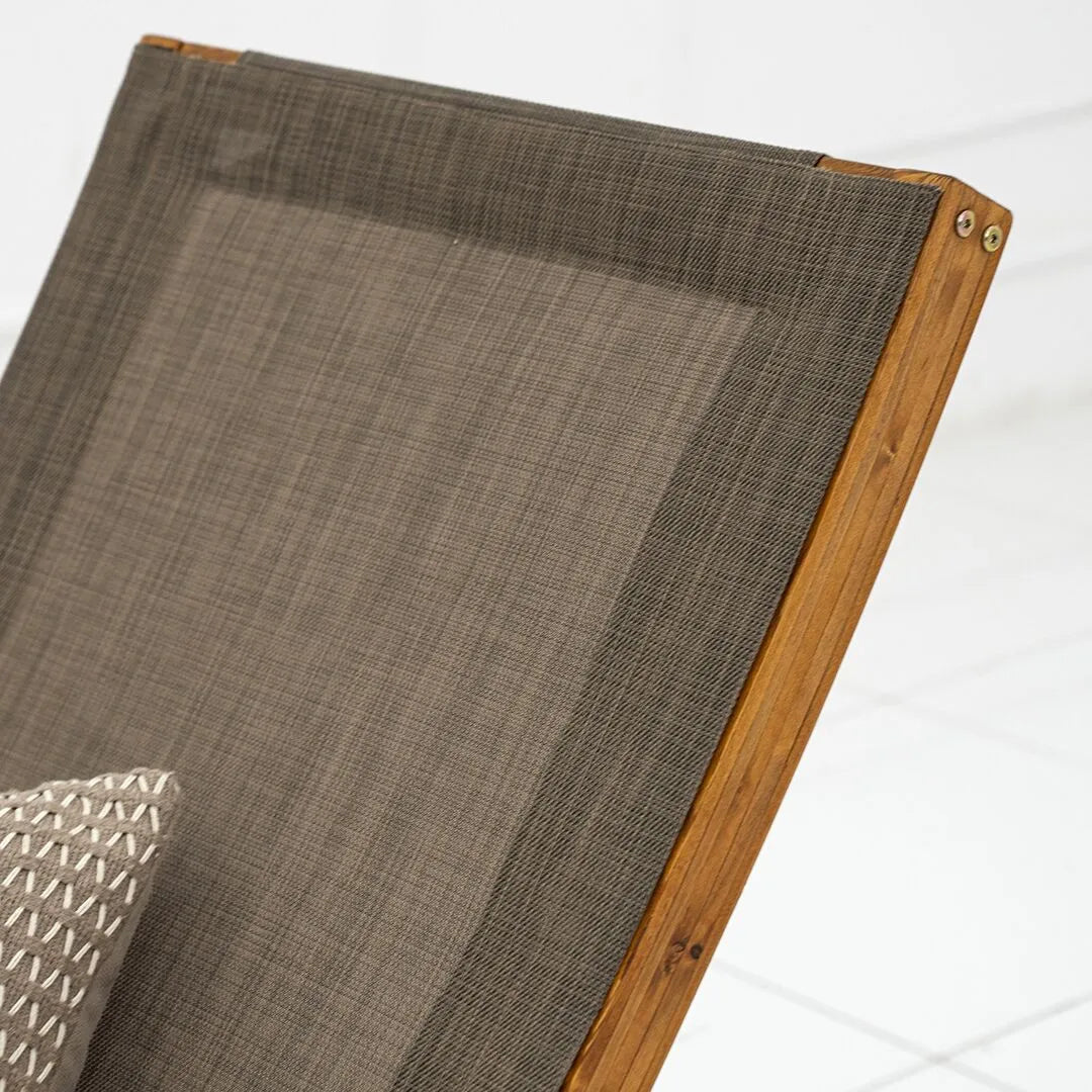Rocking Sun Lounger – Brown (Homestead Style)