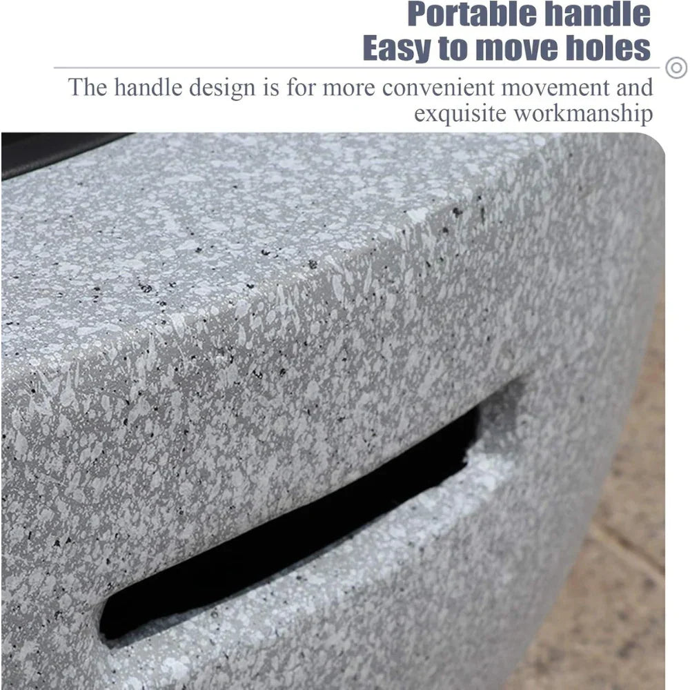 Outdoor Round Firepit (Charcoal & Wood Burning) with BBQ Grill & Spark Screen