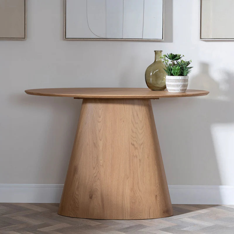 Elegant Oval Console Table With a Modern-Classic Design