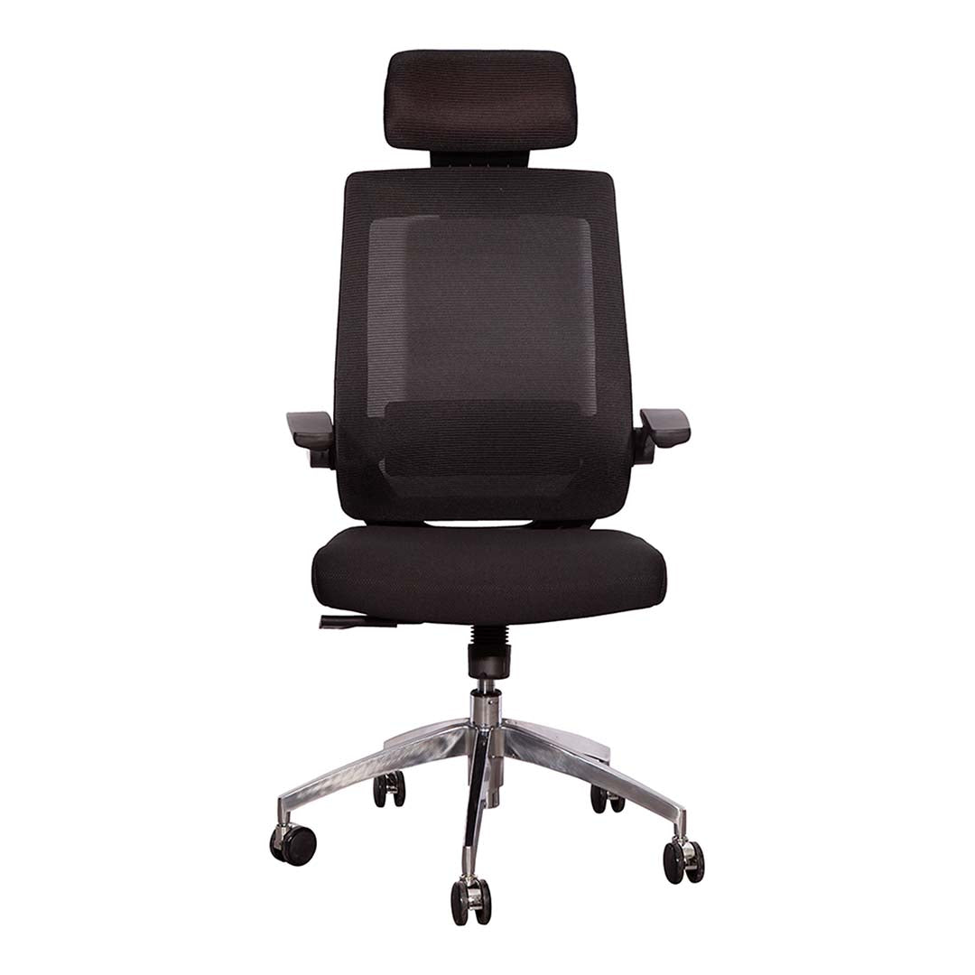 High Back Office Chair With Height Adjustable And Swivel Wheels-GCC Home Center