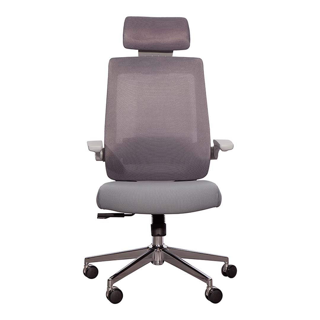 High Back Office Chair With Height Adjustable And Swivel Wheels-GCC Home Center