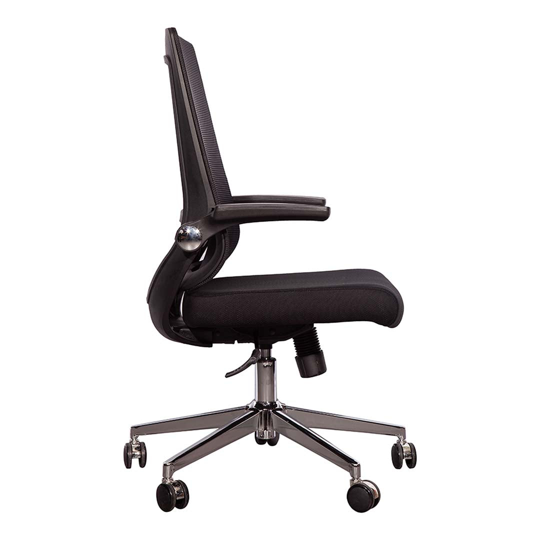 Modern Low Back Office Chair With Adjustable Armrests-GCC Home Center