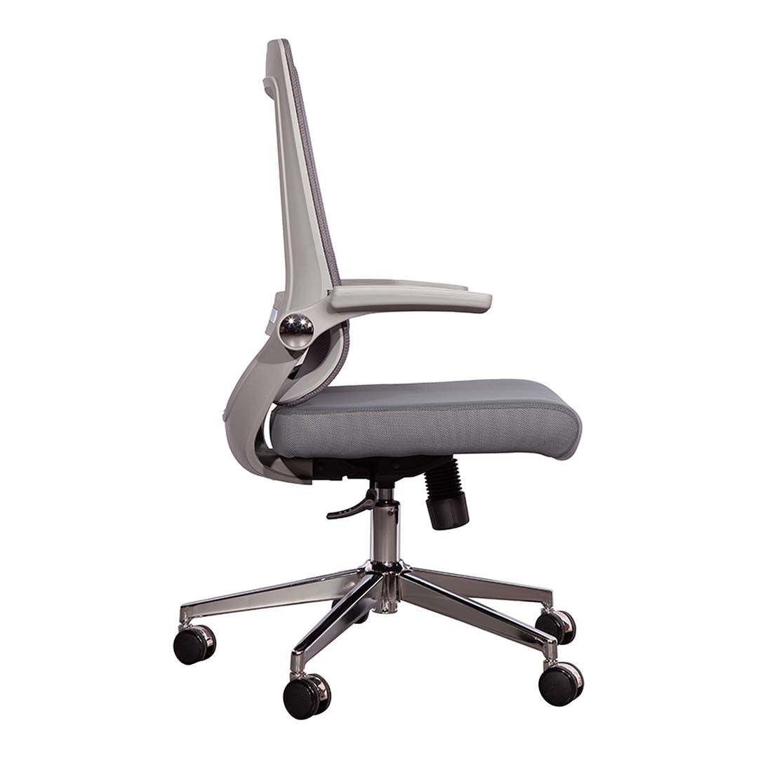 Modern Low Back Office Chair With Adjustable Armrests-GCC Home Center