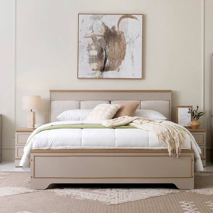 Elegant Queen Bed - 160x200 cm
