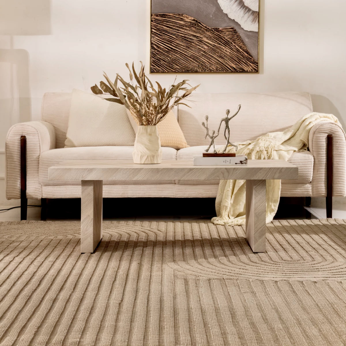 Modern Light Grey Coffee Table