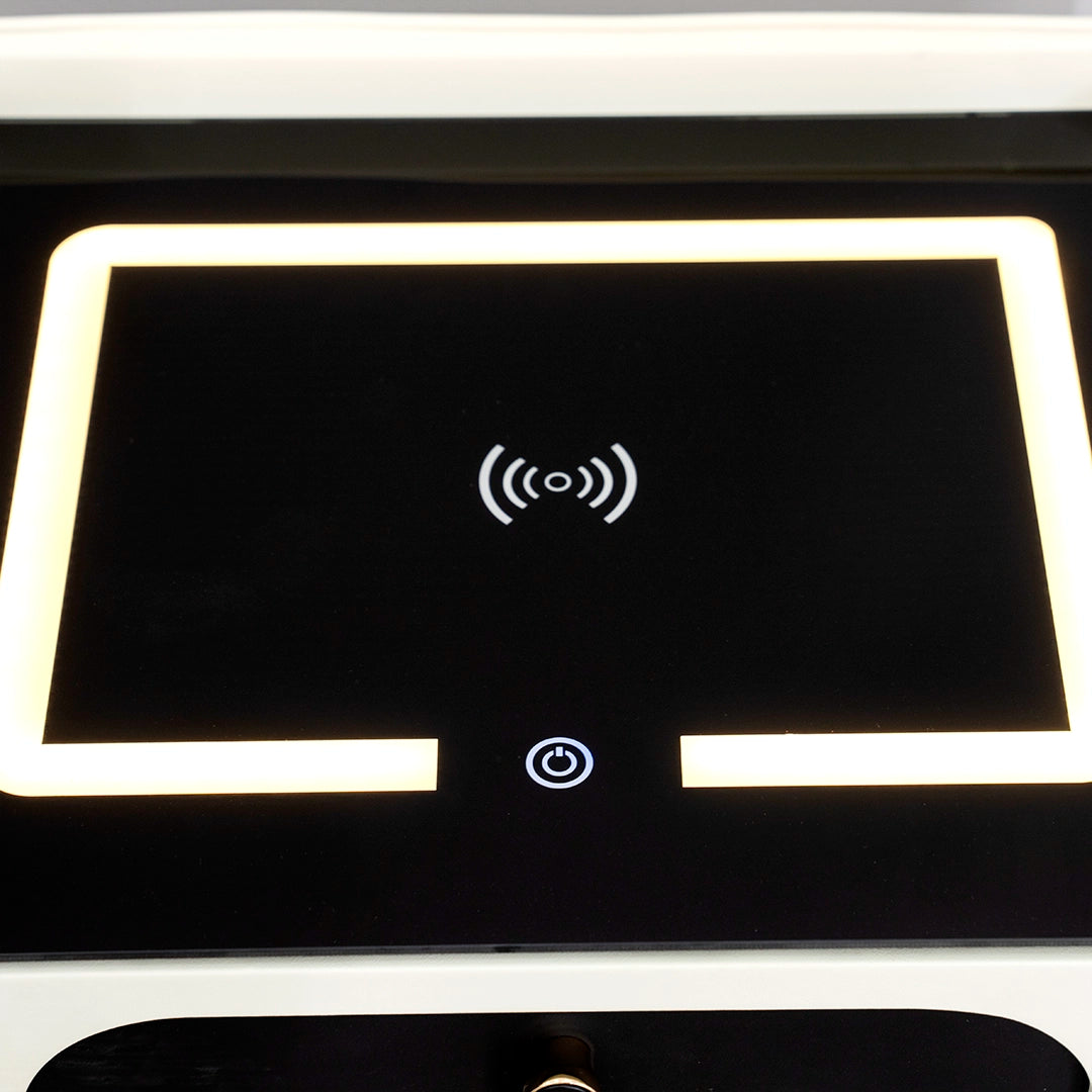 Smart Night Stand With Wireless Charging And Bluetooth Speakers