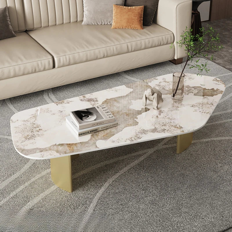 Hardcover Luxury Coffee Tables Modern Design Black Gold Coffee Table Italian Floor Mesa Auxiliar Living Room Furniture-GCC Home Center