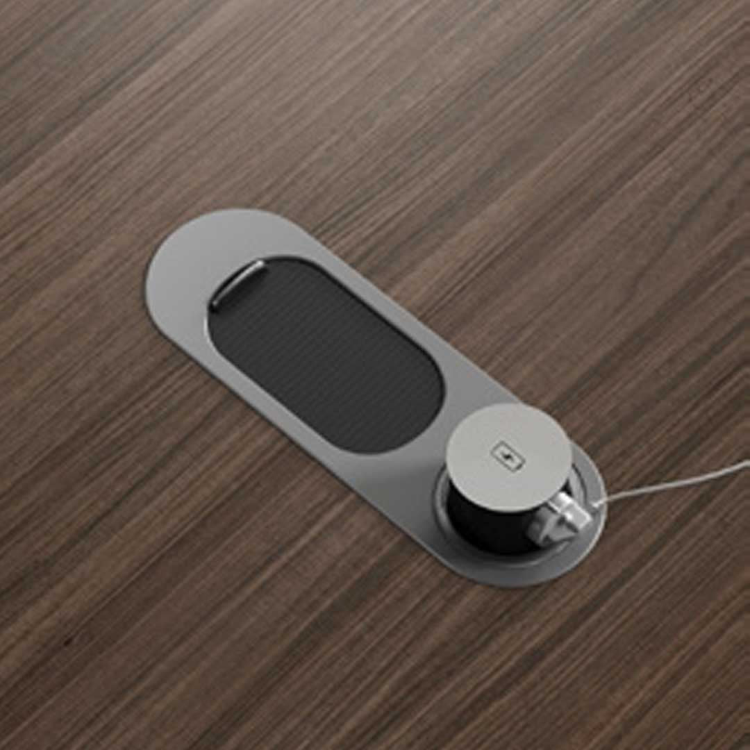 Modern And Sleek Design Executive Office Table With Elegant Finish - Brown-GCC Home Center