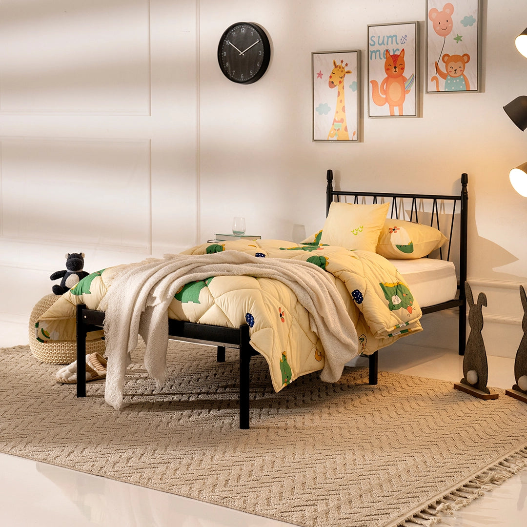 Kids Single Bed – Urban Style Metal Frame