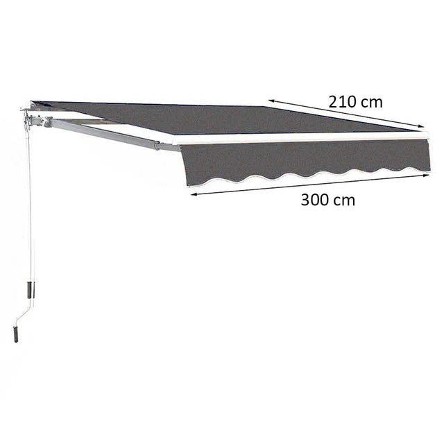 Balcony Shade 300 cm (L) x 210 cm (W)-GCC Home Center