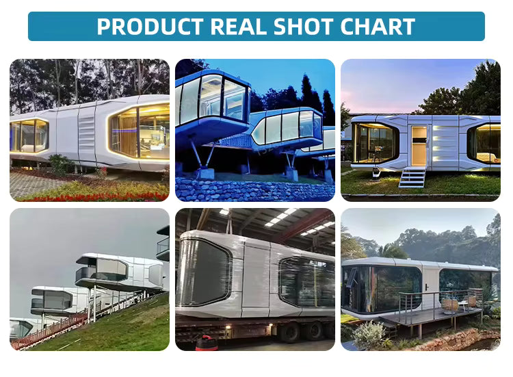 Pre Order Luxury Future Capsule, Container House For Multi-Purpose Use, Modern Prefabricated Living Unit Offering Durable Construction