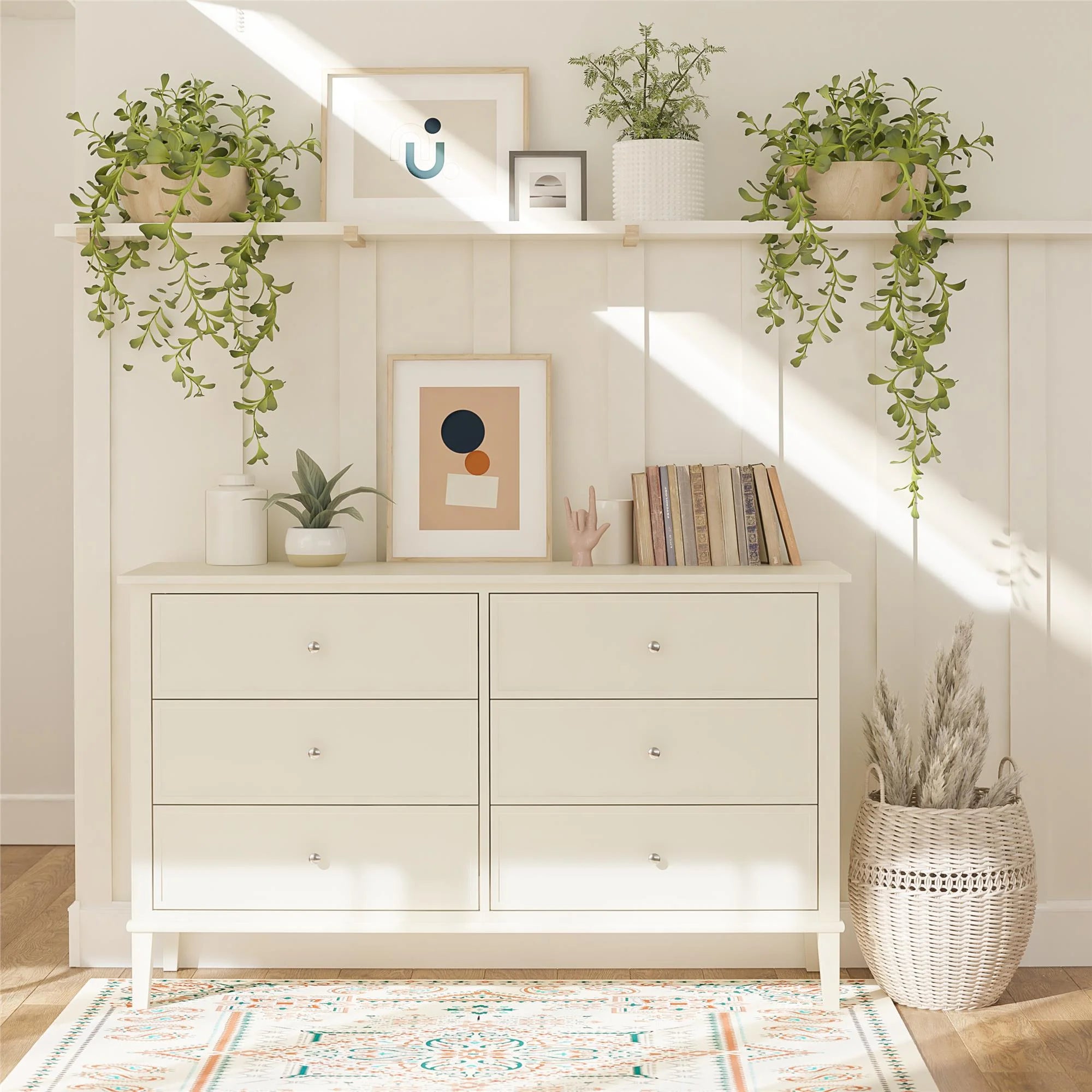 Soderville 6 Drawer Dresser in White-GCC Home Center