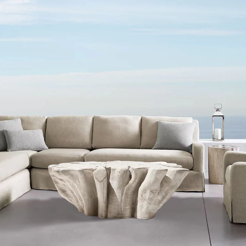 Luxury Natural Teak Root Wood Coffee Table