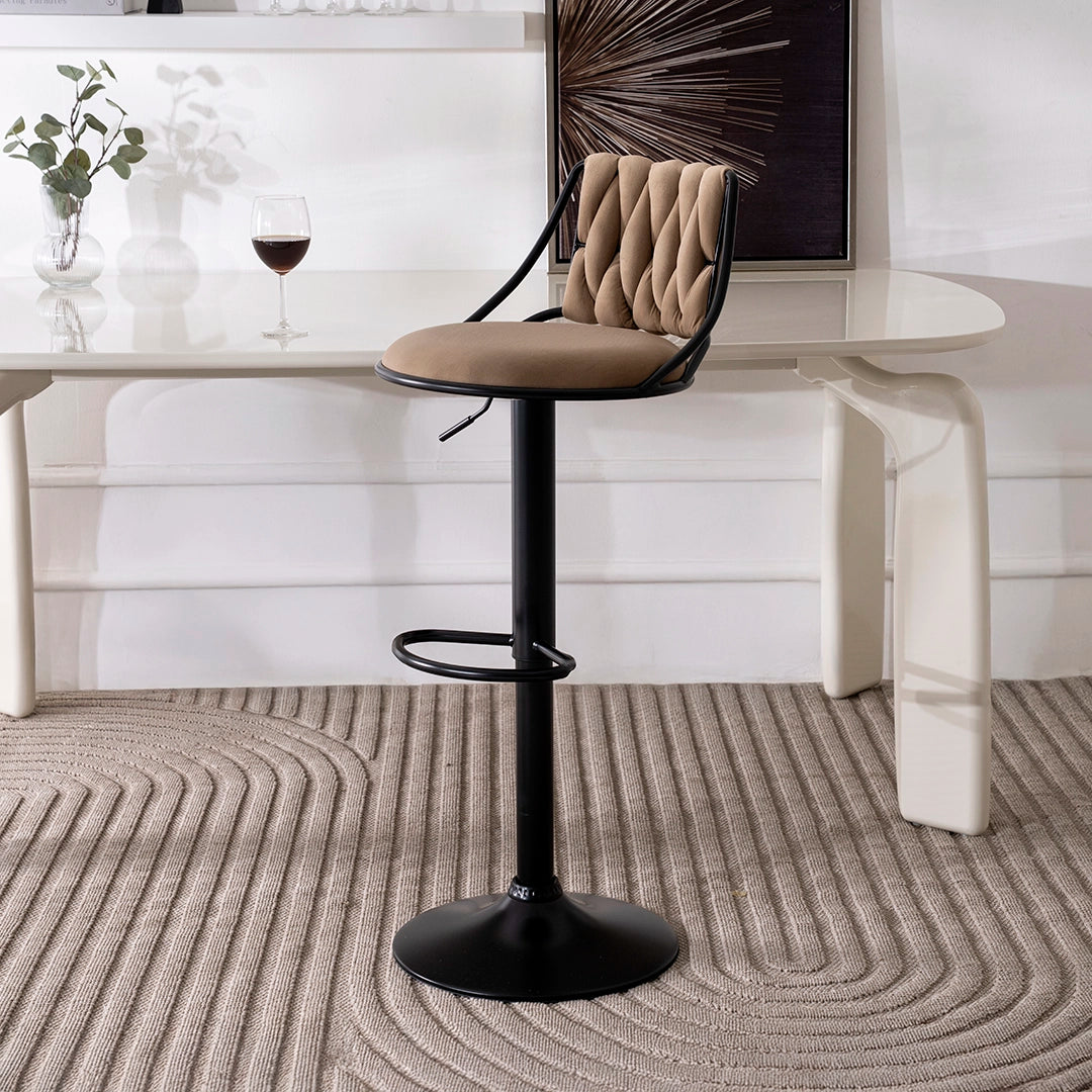 Bar Chair – Modern Velvet Bar Stool