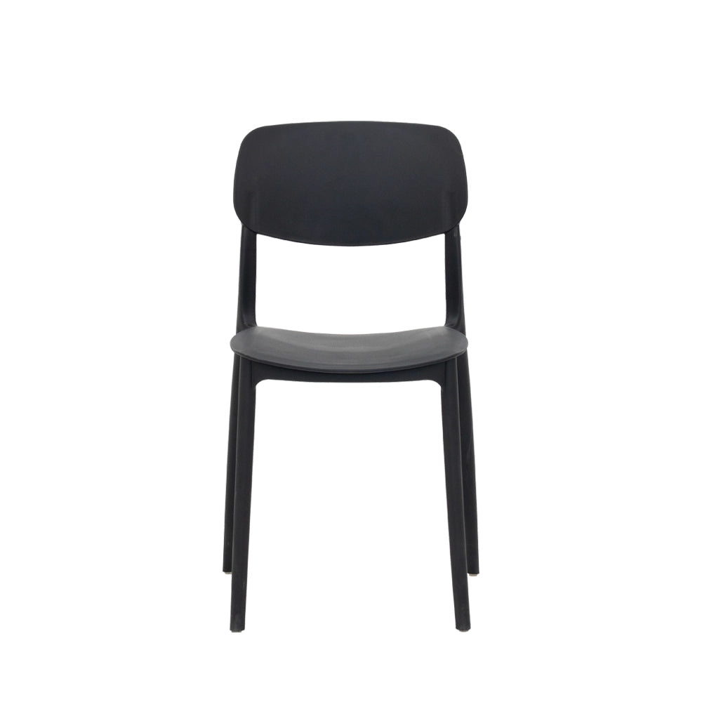 4-Seater Dining Set (Oak & Black)
