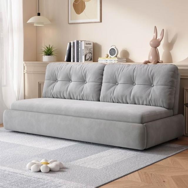 Luxury European Cloud Sleeper Sofa Bed | Modern Velvet Double Sofa Bed with High-Density Foam & Solid Wood Frame
