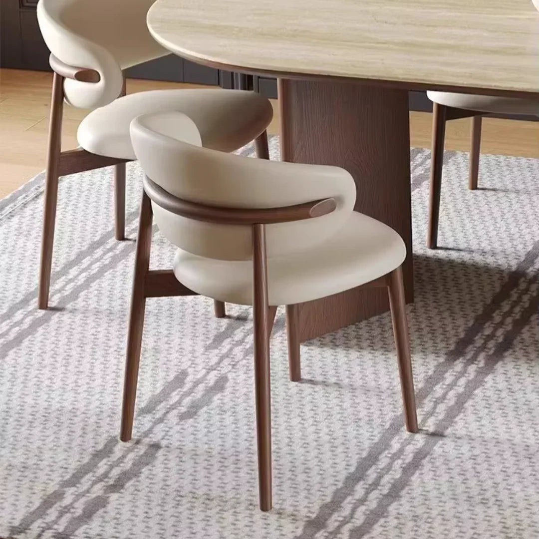 Harmony 6 Seater Dining Table Set with Limestone Top