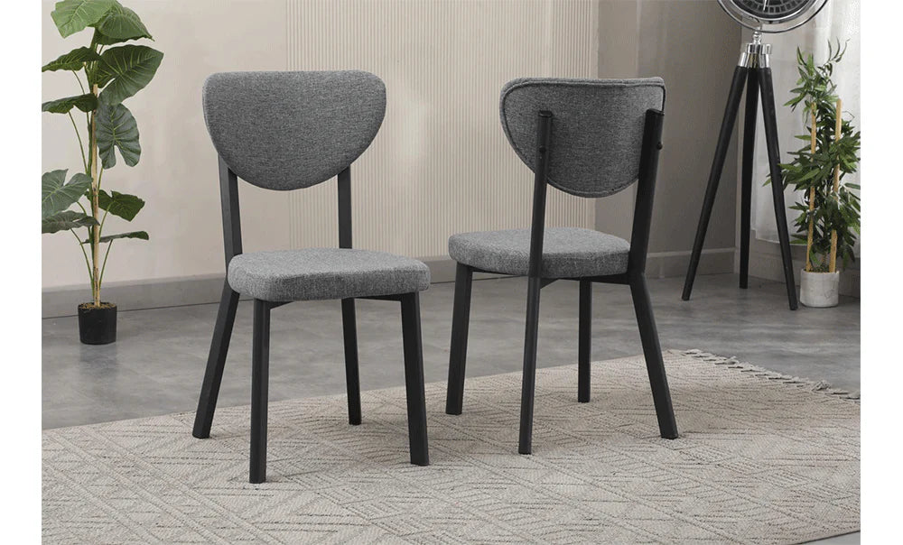 Dining Set 4-Seater (Black)