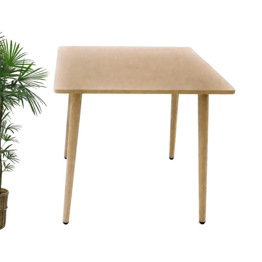 Aluminum Dining Table – Light Brown-GCC Home Center