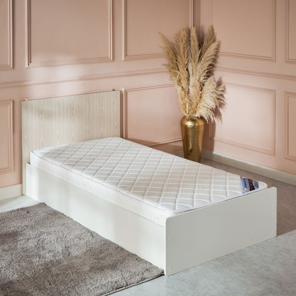 Fabric, Rebonded Foam Core – Single Size (90x200 cm) | Durable & Firm Support for Back Pain Relief-GCC Home Center