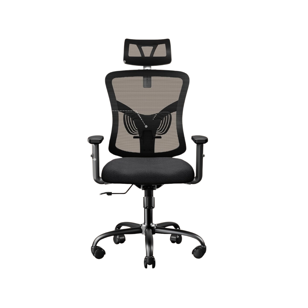 Ergonomic Mesh Office Chair with Adjustable Lumbar Support, High-Back Design & Breathable Seat - Perfect for Home & Office Comfort-GCC Home Center