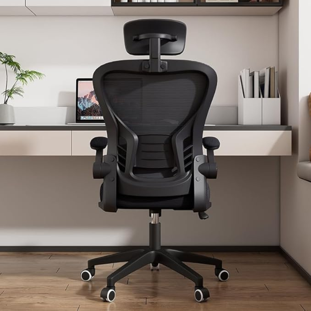 djustable Ergonomic Mesh Office Chair with Lumbar Support & Headrest - Comfortable, Breathable, and Easy to Assemble-GCC Home Center