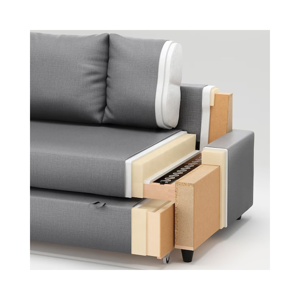 Modern Fabric Reclining Corner Sofa – Stylish Three-Seater for Living Rooms and More-GCC Home Center