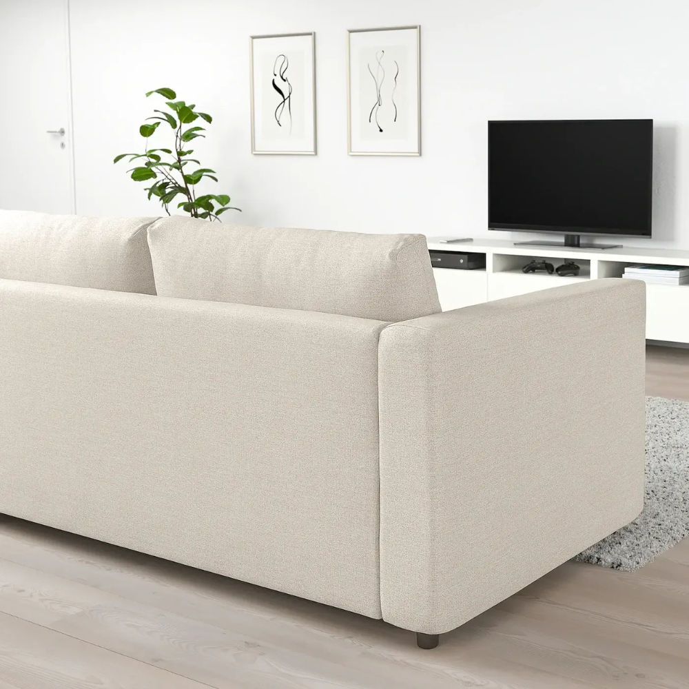 Modern Convertible Fabric Sofa Bed – Luxury Sectional Sofa with Metal Legs for Living Room & More-GCC Home Center