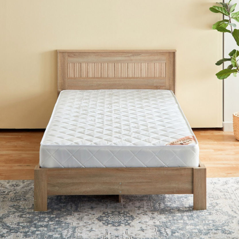 Premium Medium-Firm Bonnell Spring Mattress - 90x200 cm with Anti-Allergen Design & 5-Year Warranty-GCC Home Center