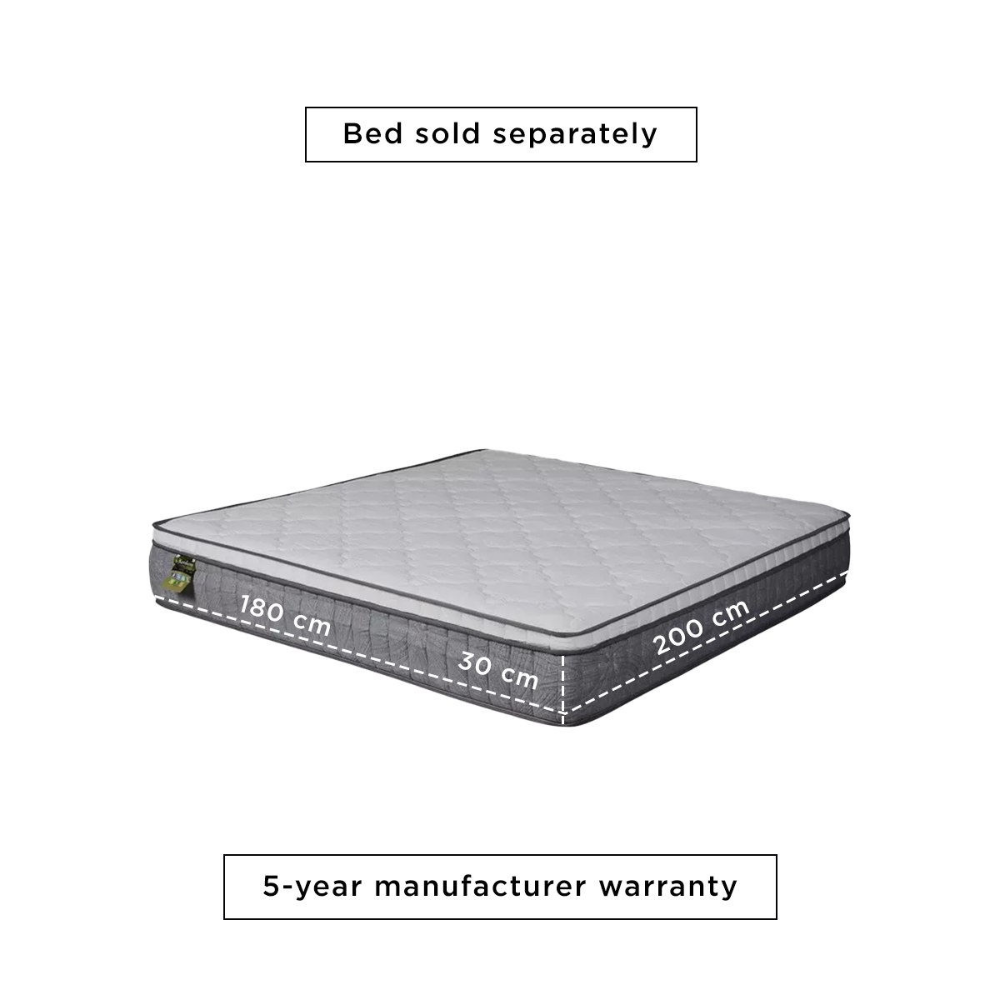 Luxurious Queen Mattress with Gel-Infused Memory Foam & Pocket Spring System-GCC Home Center