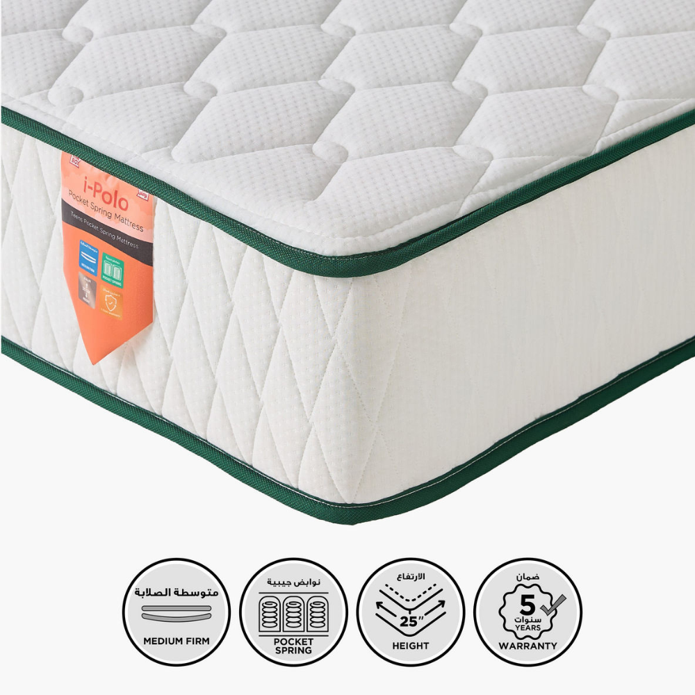 Spring Mattress with Foam Layer – 120x200 cm | Hypoallergenic & Durable Design-GCC Home Center