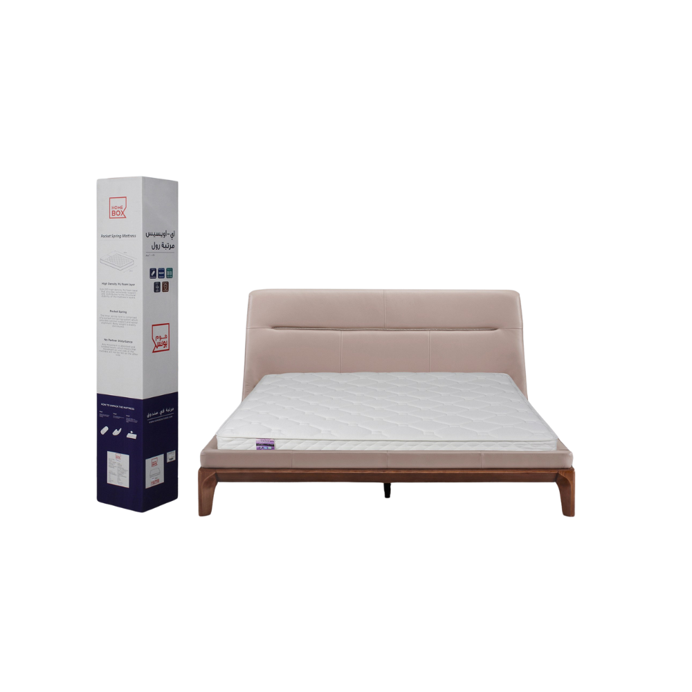 King Size Pocket Spring Mattress – Medium Firm, Anti-Allergen, Durable with Active Support (180x200 cm)-GCC Home Center